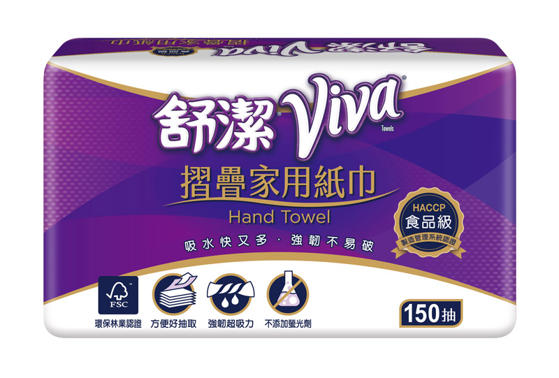 舒潔viva摺疊紙巾 150張x 8包 串 Pchome 24h購物