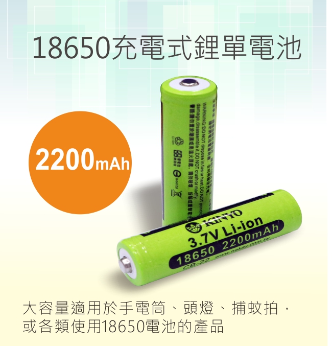 Kinyo 鋰電池20mah 2入 Pchome 24h購物