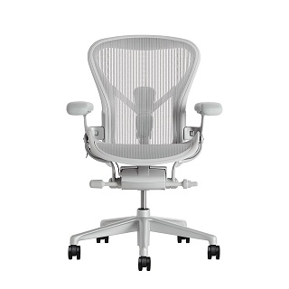 【美國原裝進口】Herman Miller Aeron 2.0人體工學椅 經典再進化(全功能-礦石霧白)- C SIZE