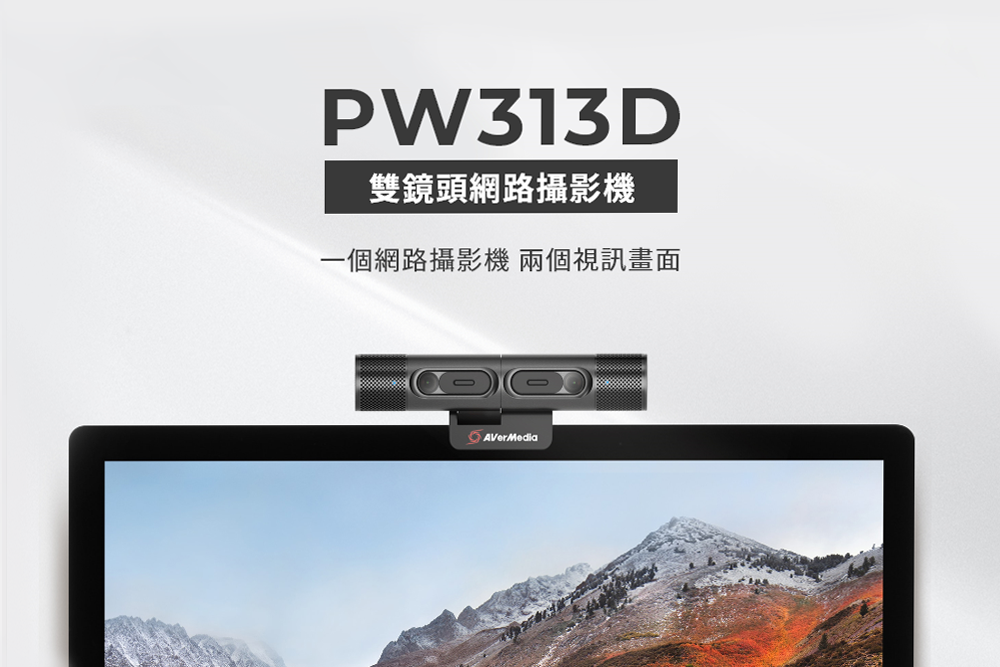 PW313D雙鏡頭網路攝影機一個網路攝影機 兩個視訊畫面AVerMedia