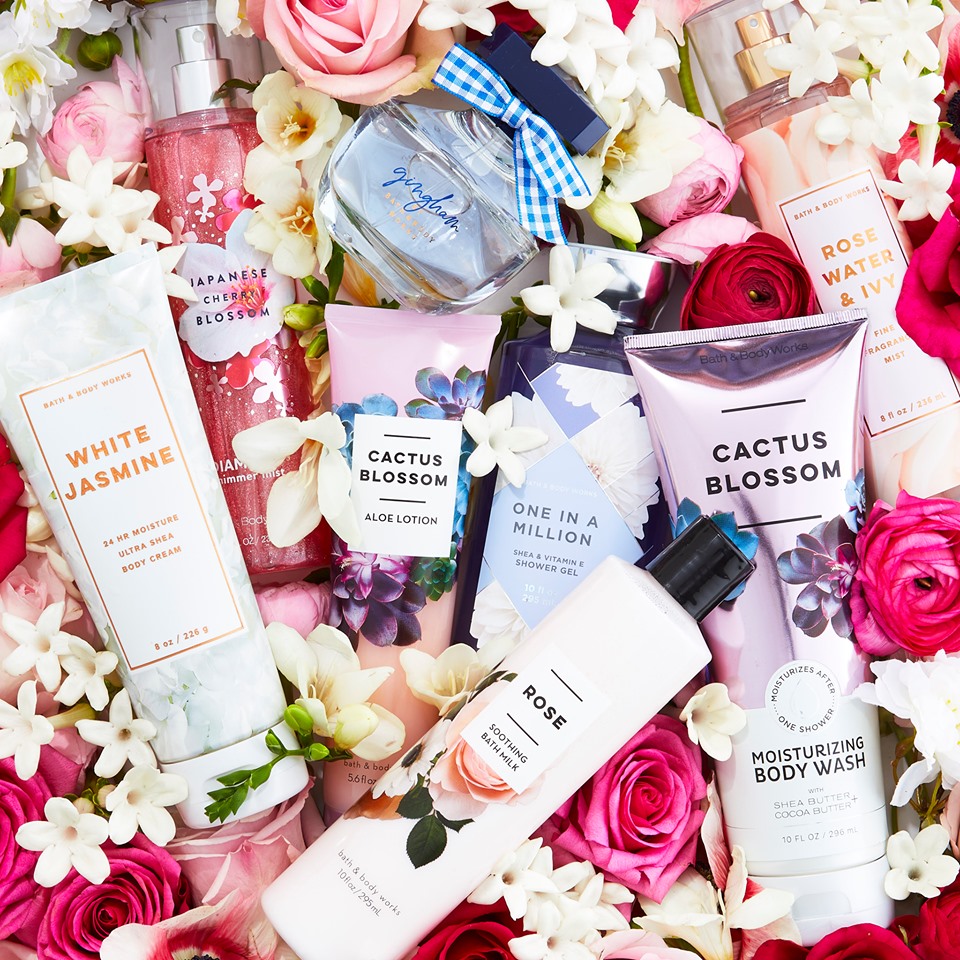 bath and body works rose water and ivy wallflower