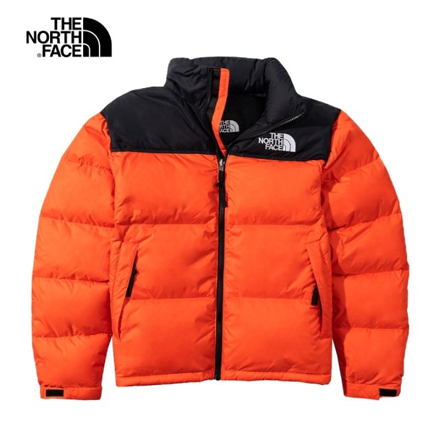 the north face jacket orange