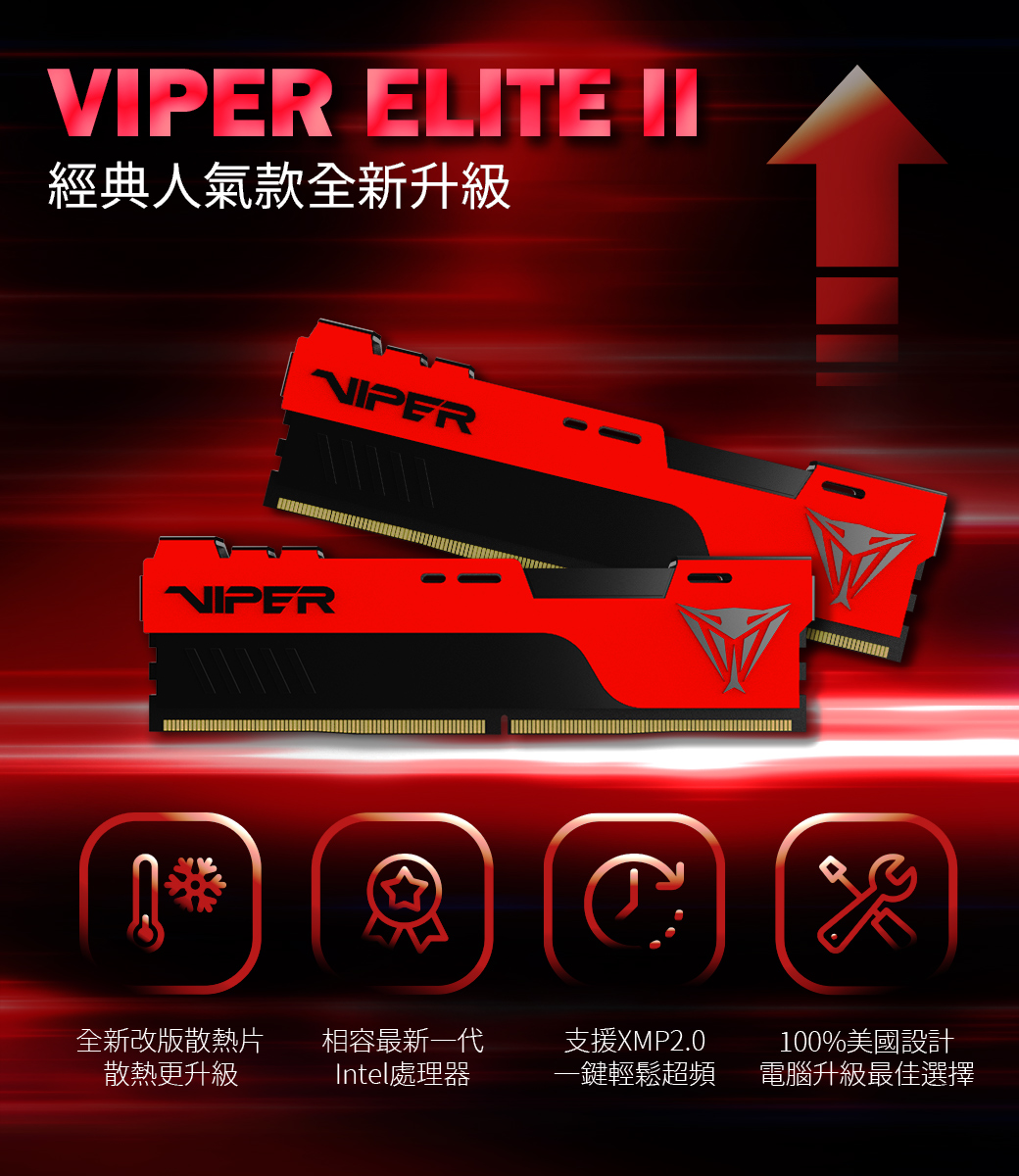 Viper蟒龍elite Ii Ddr4 3600 16gb桌上型記憶體 Pchome 24h購物