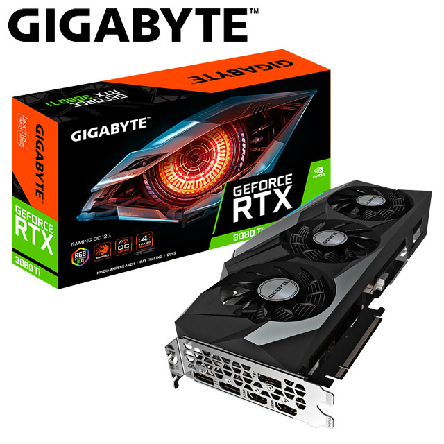 技嘉 GeForce RTX 3080 Ti GAMING OC 12G 顯示卡+X570S AORUS MASTER