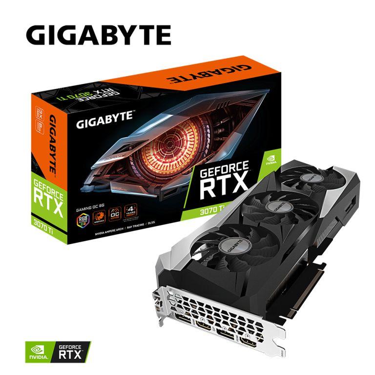 技嘉 GeForce RTX 3070 Ti GAMING OC 8G 顯示卡+B560M DS3H AC*2