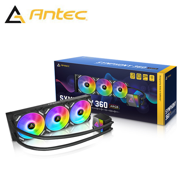 Antec 安鈦克 Symphony 360 White 白色 一體式 水冷 CPU PWM 風扇 LGA1700 散熱器