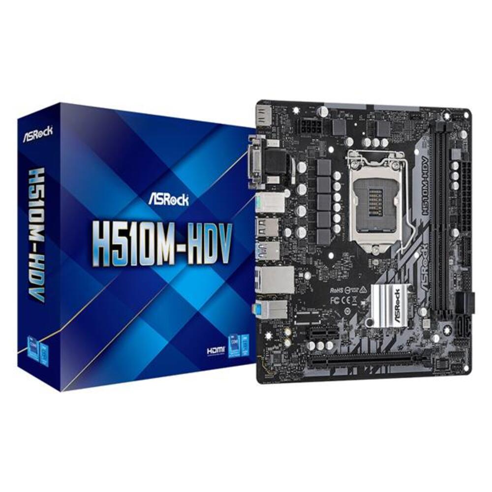 華擎ASRock H510M HDV INTEL H510 LGA1200 MATX主機板